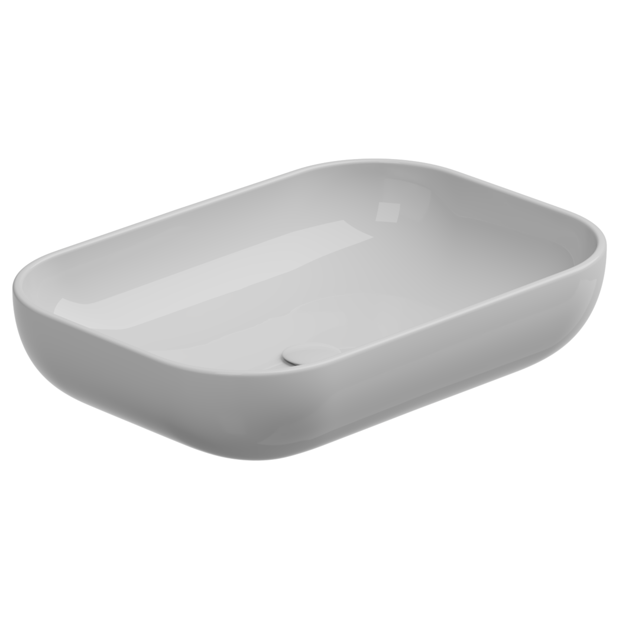 Раковина накладная 60x42 см GSG Ceramic Design Easy EALAVRE60000, белый глянцевый EALAVRE60000