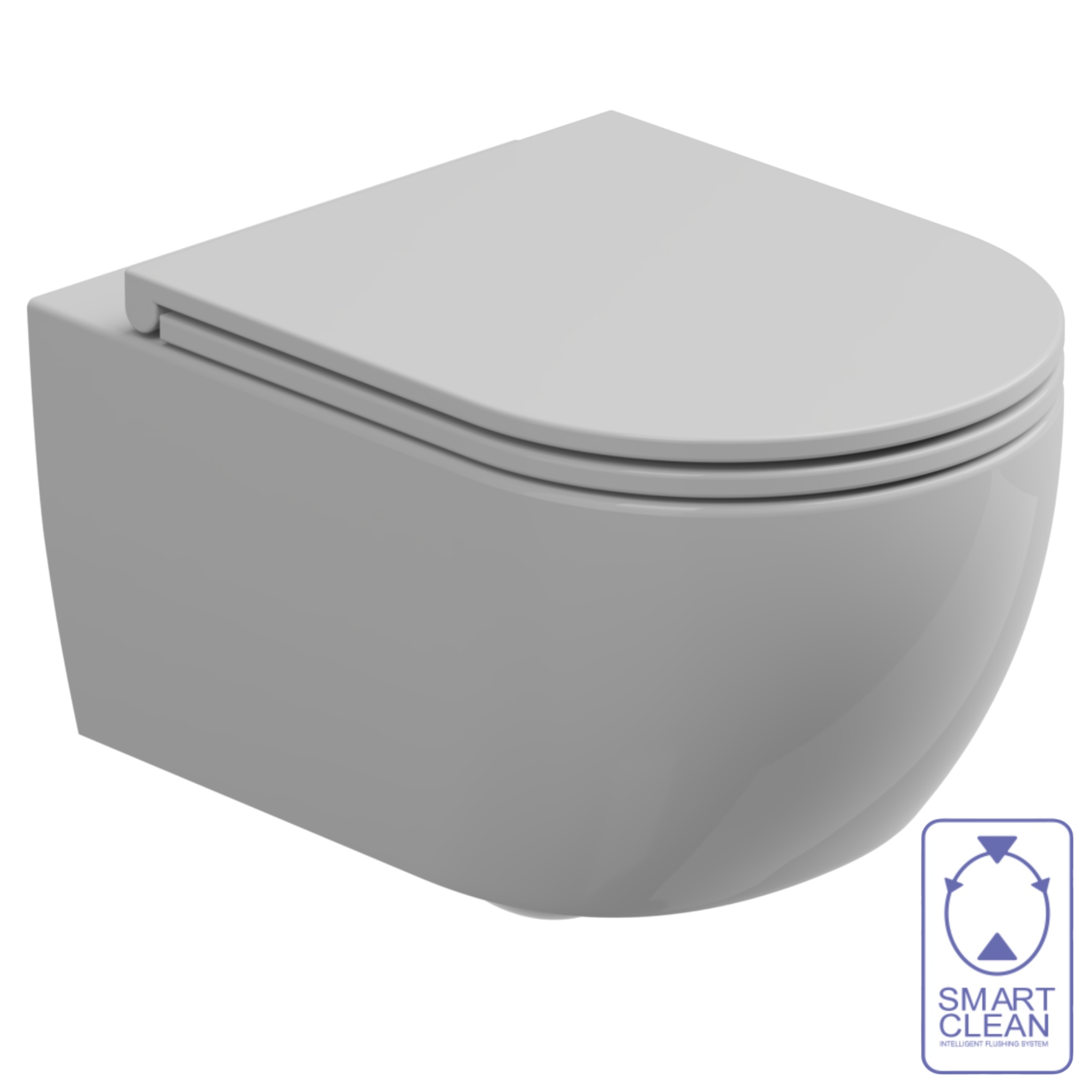 Чаша подвесного унитаза со смывом Smart Clean GSG Ceramic Design Like LKWCSO000, белый глянцевый LKWCSO000