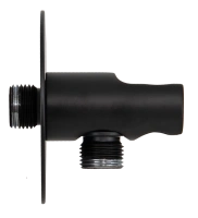 Держатель ручного душа с подключением шланга Remer 337XNO, черный матовый 337XNO