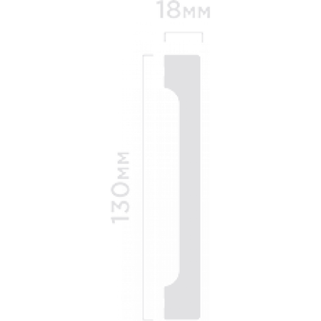 Плинтус напольный из дюрополимера HIWOOD B130V1
