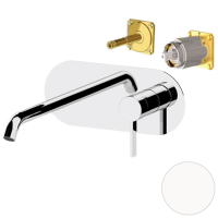 Смеситель для раковины Remer Metrica MC15LKBBO, белый матовый MC15LKBBO