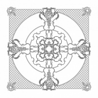 Розетка RODECOR 87005rc потолочная из полимерного гипса - Готовое решение Rodecor из элементов