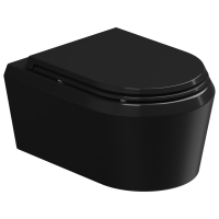Чаша подвесного унитаза GSG Ceramic Design Cruise CRWCSO002, черный глянцевый CRWCSO002