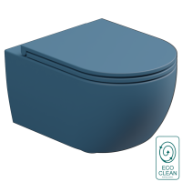 Чаша подвесного унитаза со смывом Eco Clean (торнадо) GSG Ceramic Design Like LKWCSOEC027, Denim Matt LKWCSOEC027