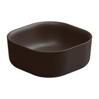 Раковина накладная 42 см GSG Ceramic Design Hit! HILAVQU42035, Cacao Matt HILAVQU42035