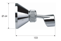 Держатель ручного душа Remer 335P 335P