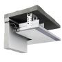 Профиль алюминиевый теневой с подсветкой Decaro D006A Black Черный 2000×75×70