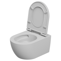 Чаша подвесного унитаза биколор со смывом Eco Clean (торнадо) GSG Ceramic Design Like LKWCSOECBI000/001, White/White Matt LKWCSOECBI000/001