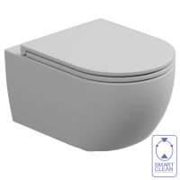 Чаша подвесного унитаза со смывом Smart Clean GSG Ceramic Design Like LKWCSO001, белый матовый LKWCSO001