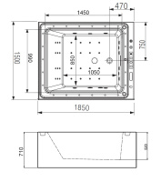 Акриловая ванна Gemy G9268 K