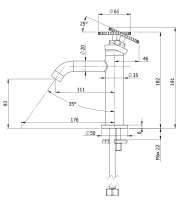 Смеситель для раковины Remer Chrono CH12BO, белый матовый CH12BO