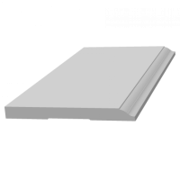 Плинтус напольный из ЛДФ Ultrawood арт. Base 0008 i (2000 x 134 x 12 мм.)