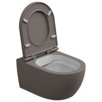 Чаша подвесного унитаза биколор GSG Ceramic Design Like LKWCSOBI000/029, White/Tortora Matt LKWCSOBI000/029