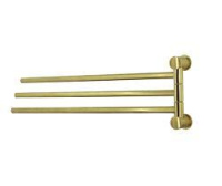 K-1033BRUSHED GOLD Держатель полотенец тройной