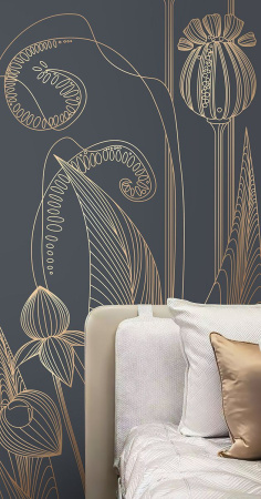 Арт. L541-COL36-GOLD | Панно Lines