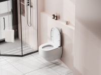 Унитаз ABBER Rechteck AC1218 подвесной белый, безободковый, смыв торнадо и струйный смыв