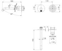 Смеситель для раковины Remer Chrono CH15PLWB CH15PLWB