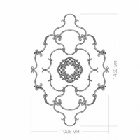 Розетка RODECOR 87508cn потолочная из полимерного гипса - Готовое решение Rodecor из элементов