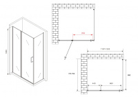 Душевой уголок ABBER Sonnenstrand AG04120MS-S75M