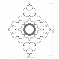 Розетка RODECOR 87517cn потолочная из полимерного гипса - Готовое решение Rodecor из элементов