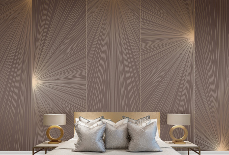 Арт. L555-COL31-GOLD | Панно Lines