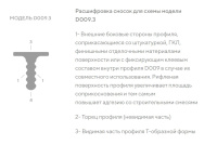 Профиль алюминиевый теневой разделительный Decaro D009.3A Bronze Бронзовый 3000×7×7,5