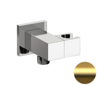 Держатель ручного душа с подключением шланга Remer 337SBG, золото брашированное 337SBG