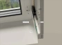 Профиль алюминиевый теневой Laconistiq Micro Серебряный муар RAL 9006 24-33-300 3000×96,5×15,7