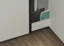 Профиль алюминиевый теневой Laconistiq Micro Серебряный муар RAL 9006 24-33-300 3000×96,5×15,7