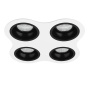 Комплект из светильников и рамки Lightstar Domino D64607070707