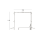 Профиль алюминиевый теневой для штор Laconistiq Roll-Box Base Черный муар 57-31-270 3000×110×110