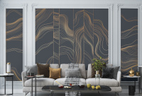 Арт. L524-COL1-GOLD | Панно Lines