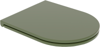 Крышка с сиденьем для подвесного унитаза с микролифтом GSG Ceramic Design Like LKCOPRSLTICR026, оливковый LKCOPRSLTICR026