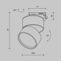 Трековый светильник Maytoni Track lamps 85-265V 12W IP20 3000K TR007-1-12W3K-B