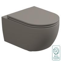 Чаша подвесного унитаза со смывом Eco Clean (торнадо) GSG Ceramic Design Like LKWCSOEC030, Cashmere Matt LKWCSOEC030
