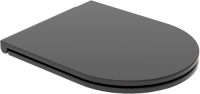 Крышка с сиденьем для подвесного унитаза с микролифтом GSG Ceramic Design Like LKCOPRSLTICR003, черный матовый LKCOPRSLTICR003
