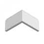 Плинтус напольный из ЛДФ Ultrawood  Base 0001 (2440 x 83 x 12 мм.)