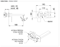 Смеситель для раковины Remer Absolute AU15P AU15P