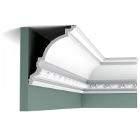 C301 Карниз Orac Decor из полиуретана - Плинтус потолочный с рисунком