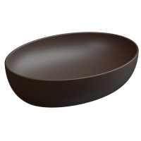 Раковина накладная 55x42 см GSG Ceramic Design Easy EALAVOV55035, Cacao Matt EALAVOV55035