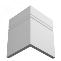 Плинтус напольный из ЛДФ Ultrawood арт. Base 5902 i (2000 x 230 x 15 мм.)