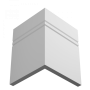 Плинтус напольный из ЛДФ Ultrawood арт. Base 5902 i (2000 x 230 x 15 мм.)