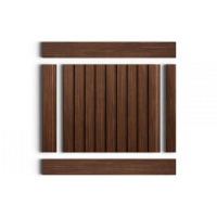 Стеновая панель из дюрополимера HIWOOD LV124 BR396 - 3D Панель