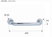 Полотенцедержатель 40 см Remer RB440CR RB440CR
