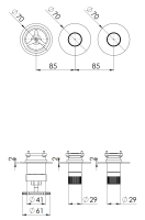 Смеситель для душа Remer Chrono CH98D2PWBXV, сталь CH98D2PWBXV