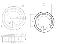 Акриловая ванна Gemy G9090 B