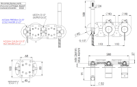 Смеситель для душа Remer Metrica MC97D2PDO, золото глянцевое MC97D2PDO