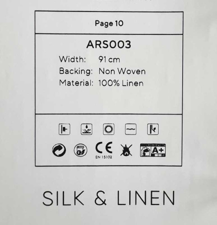 Обои Decaro Wallcoverings Pure Silk&Linen ARS003