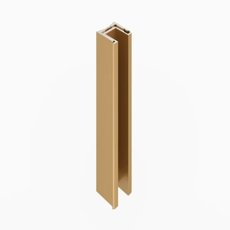 Профиль алюминиевый теневой с подсветкой Laconistiq Light mini Светлое золото 29-15-300 3000×14×13