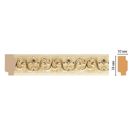 Молдинг DECOMASTER 158-1028 (18*10*2400мм)